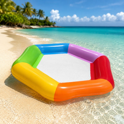 Inflatable Pool Floating Sofa With Headrest, Large Water Lounger For Adults Teens/Youth, Summer Beach Pool Party