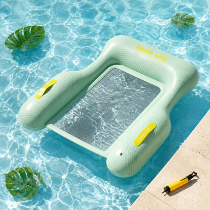 Inflatable Pool Floating Sofa With Headrest, Large Water Lounger For Adults Teens/Youth, Summer Beach Pool Party