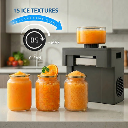 Slushie Machine, 60s Fast Slushie & Snow Cone Maker for Home, No Pre-Freezing, 15 Textures, All-Drink Compatible, 50dB Quiet, One-Touch Self-Cleaning, Compact for Parties & RVs