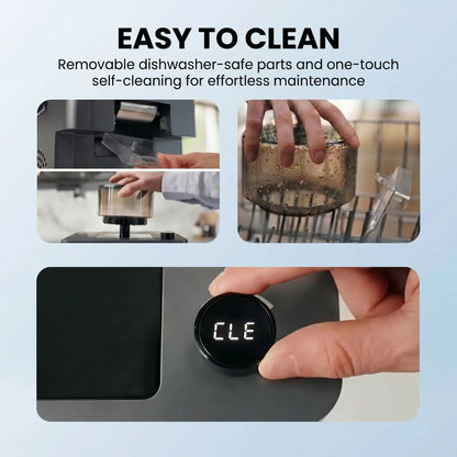 Slushie Machine, 60s Fast Slushie & Snow Cone Maker for Home, No Pre-Freezing, 15 Textures, All-Drink Compatible, 50dB Quiet, One-Touch Self-Cleaning, Compact for Parties & RVs