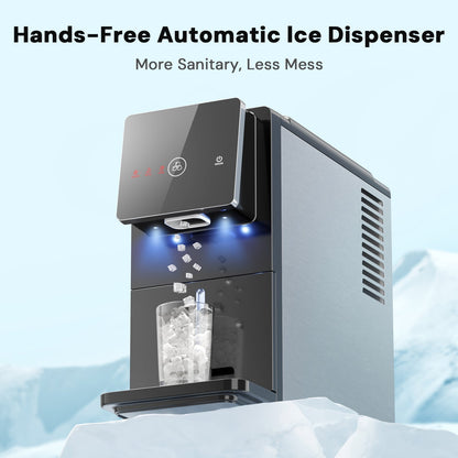Kismile 33lbs Countertop Nugget Ice Maker 58015RIM0-BLACK - Kismile